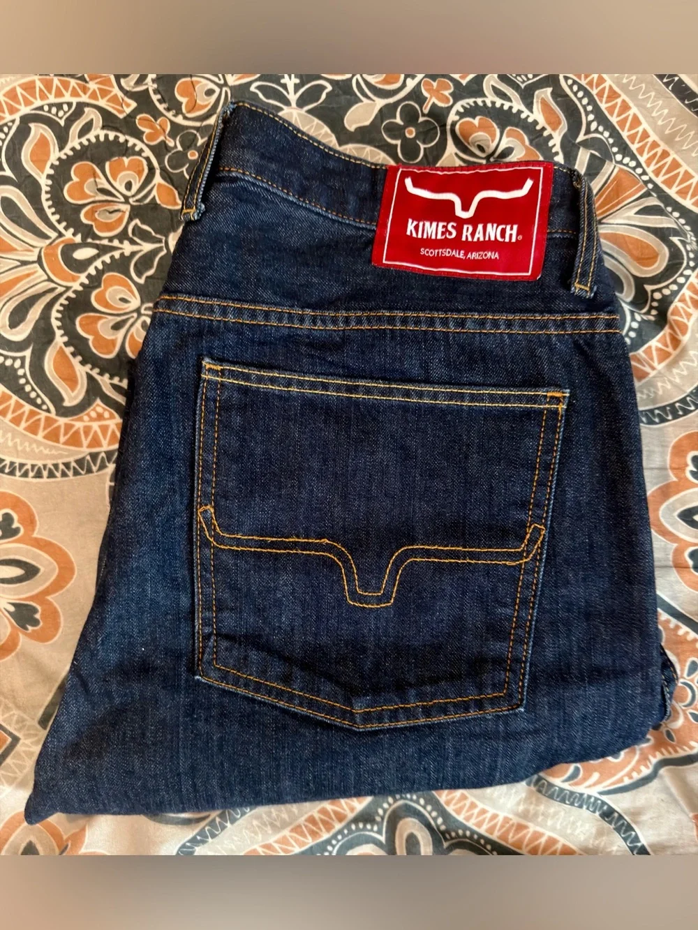 Pre-owned Kimes Ranch (CAL)Men's Dark blue like new straight fit SIZE 36/34